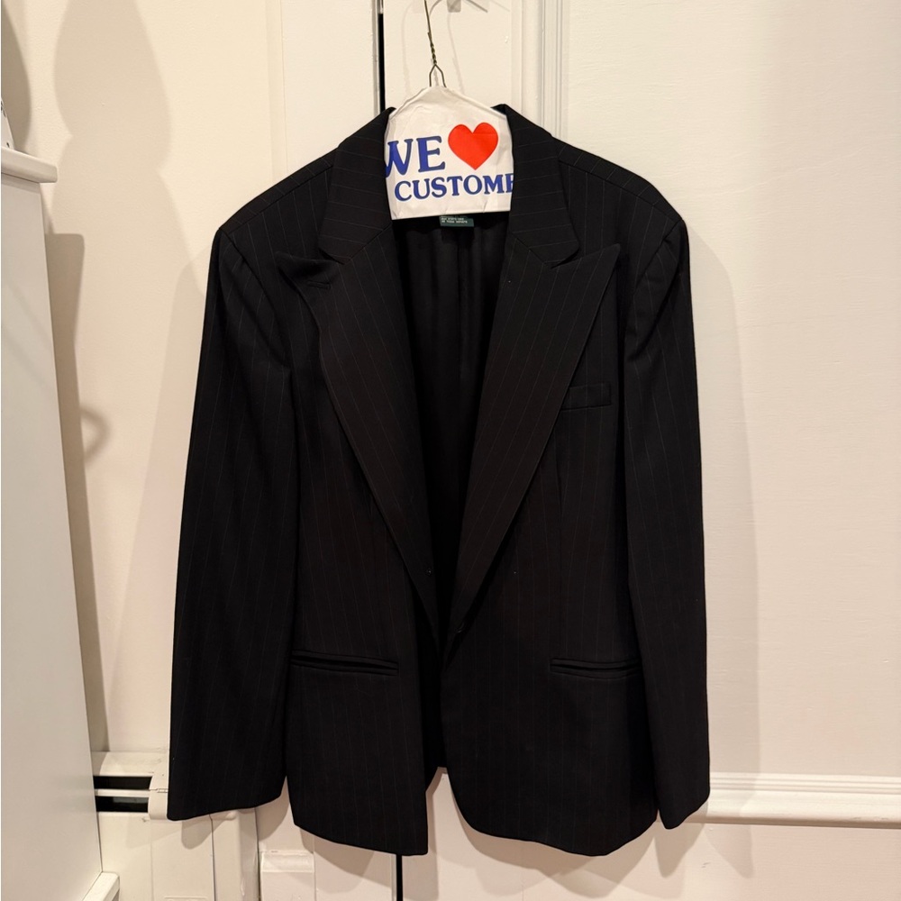 Ralph Lauren women’s  Black Pinstripe Blazer